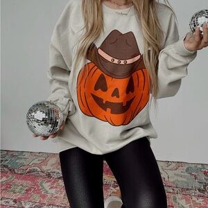 Howdy Pumpkin Cowboy Jack-o-Lantern Sweatshirt